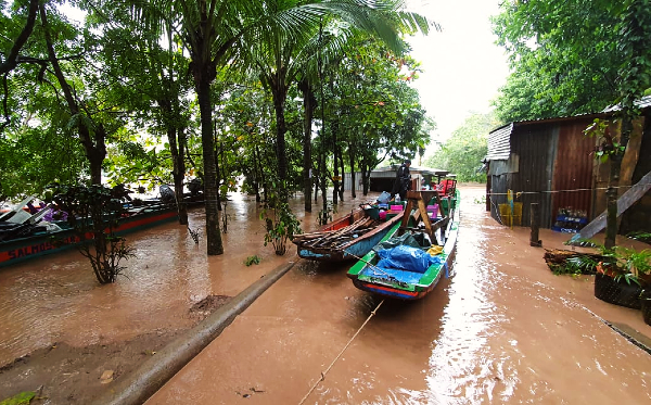 Überflutete Wege nach Hurrikan in Nicaragua