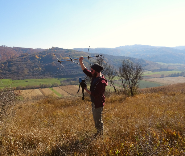 Artenschutz in Rumänien: Antenne zum aufpüren von Wildtieren