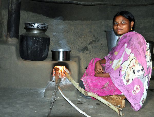 Energieeffiziente Kochstelle in Indien