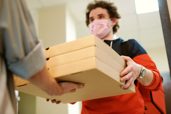 Verpackungsmüll durch Lieferdienst