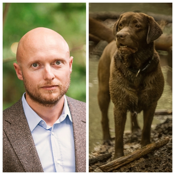 Thorsten Walter und sein Labrador Eddie