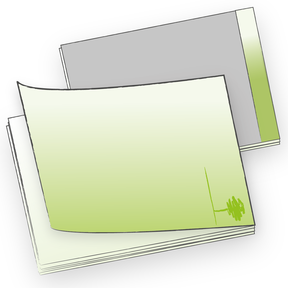 Blöcke mit Umschlag