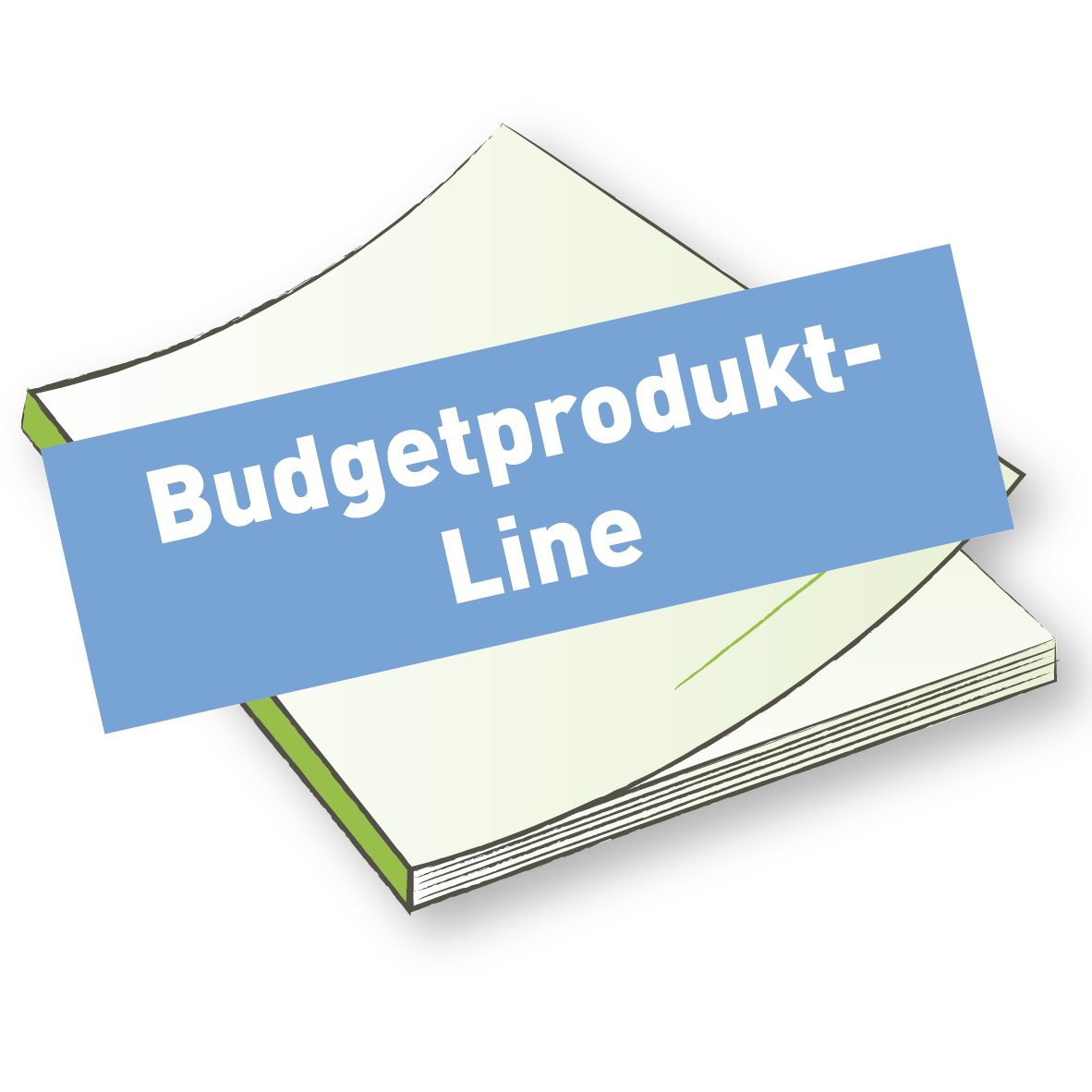 Broschüre Klebebindungen Budgetprodukt-Line